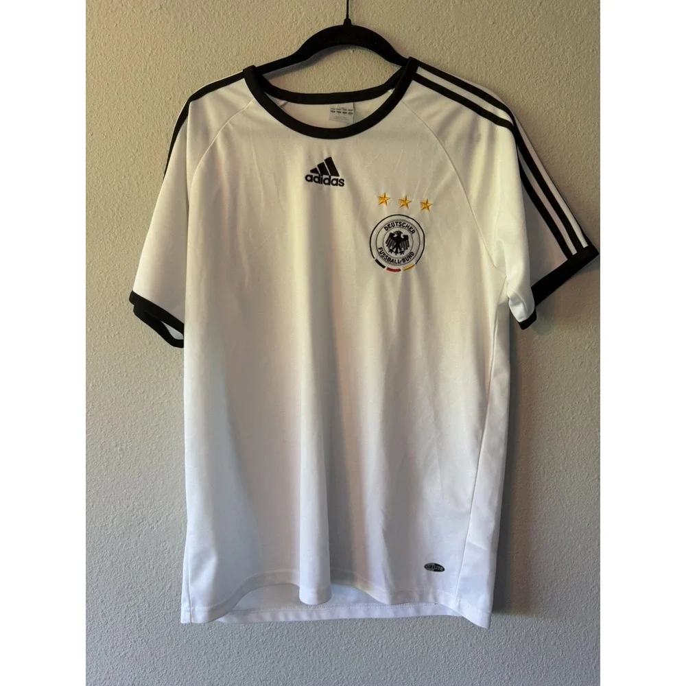 Germany National football Soccer team Adidas jersey home shirt 2007‎ Climalite